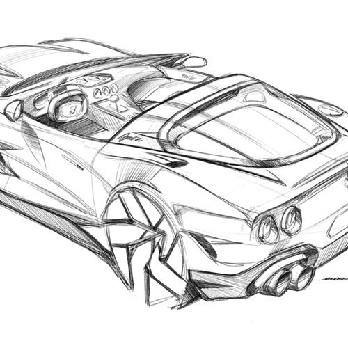 2027 Touring Superleggera Veloce12 Aperta Sketches